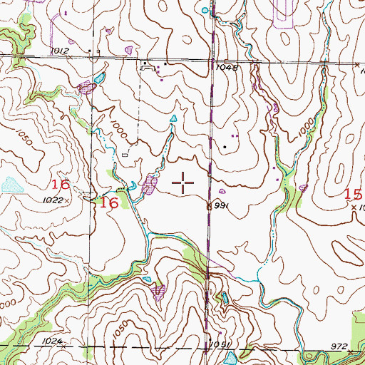 Topographic Map of Heritage Park, KS