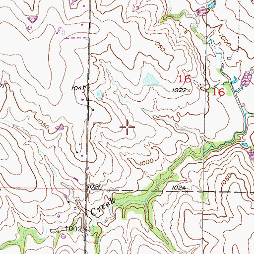 Topographic Map of Heritage Park Golf Course, KS