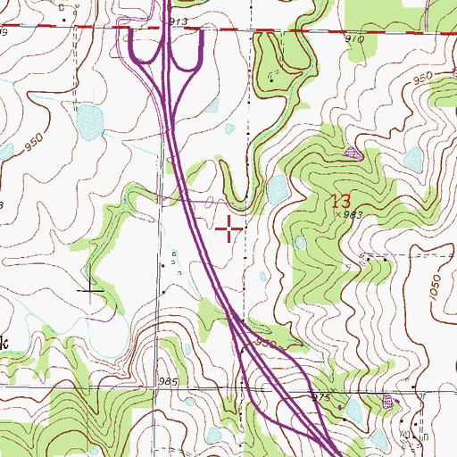 Topographic Map of Indian Valley Park, KS