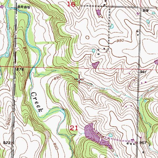 Topographic Map of Johnson County Kill Creek Park North, KS