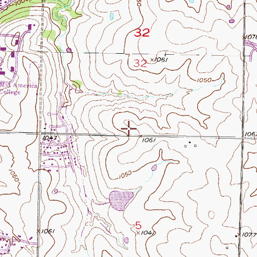 Topographic Map of Kansas City Jewish Museum, KS