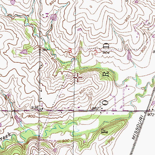 Topographic Map of Strang Line Barn Museum, KS