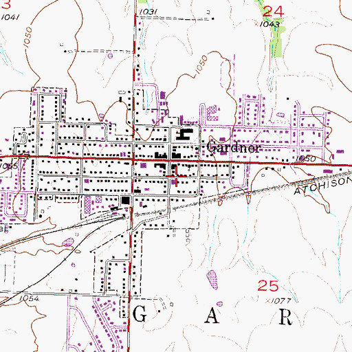 Topographic Map of Station Number 2, KS