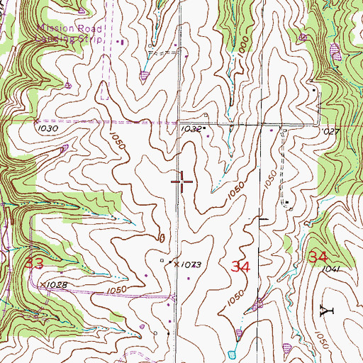 Topographic Map of Station Number 3, KS