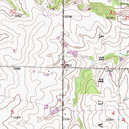 Topographic Map of Station Number 4, KS