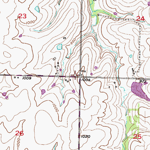 Topographic Map of Station 35 Emergency Medical Services, KS