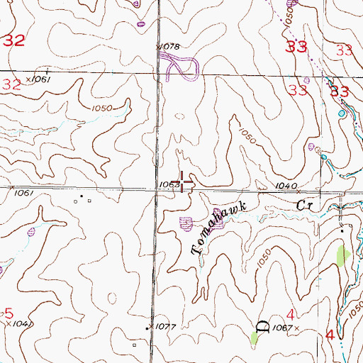 Topographic Map of Olathe Fire Department Station 3, KS