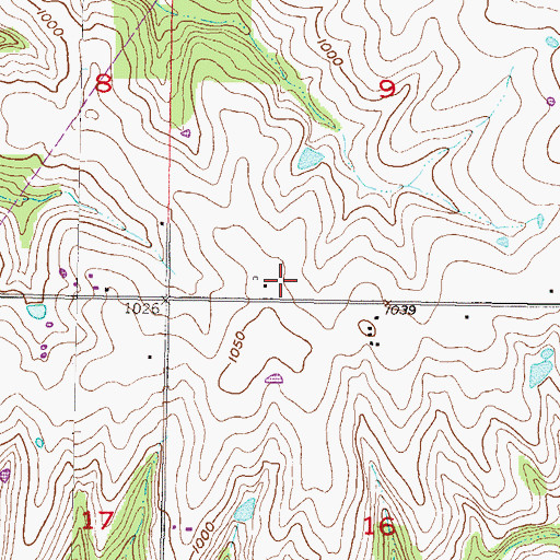 Topographic Map of Olathe Fire Department Station 6, KS