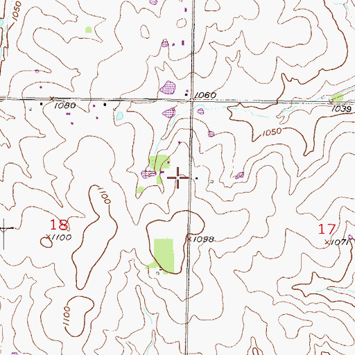 Topographic Map of Olathe Fire Department Station 7, KS