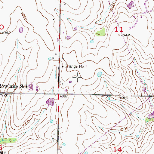 Topographic Map of Olathe Northwest High School, KS