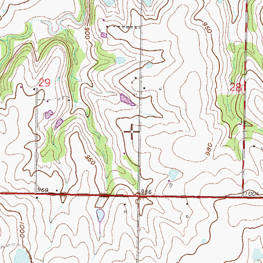 Topographic Map of Oxford Park Academy, KS