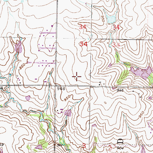 Topographic Map of Prairie Star Elementary School, KS