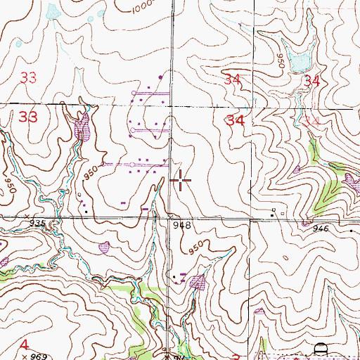 Topographic Map of Prairie Star Middle School, KS