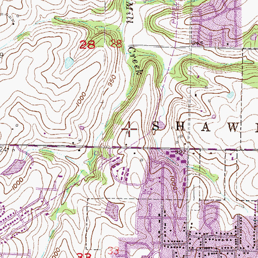 Topographic Map of Rising Star Elementary School, KS