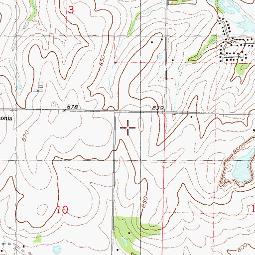 Topographic Map of Sacred Heart of Jesus Catholic School, KS