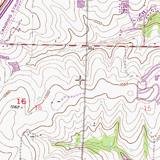 Topographic Map of Saint Thomas Aquinas High School, KS