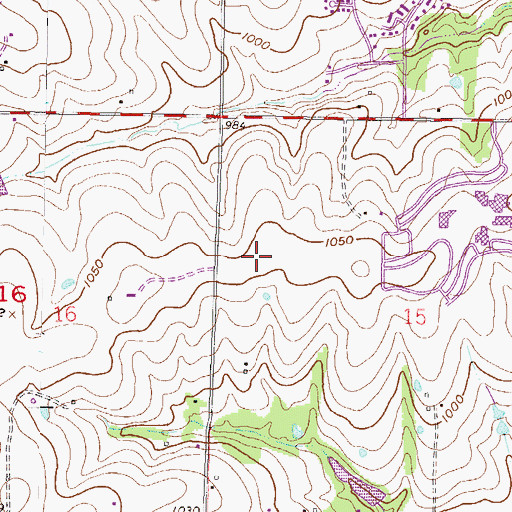 Topographic Map of Saint Thomas Aquinas High School, KS