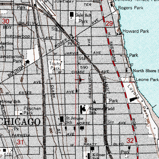 Topographic Map of Apostolic Catholic Assyrian Church, IL