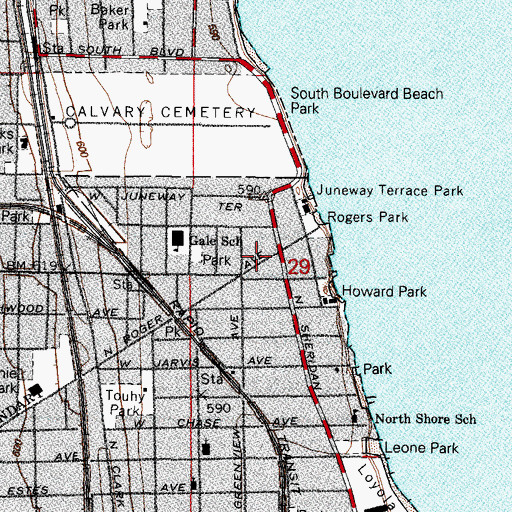 Topographic Map of Abundant Life Mission Church, IL