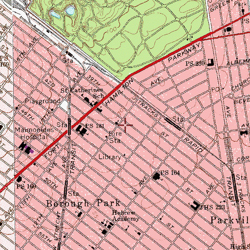 Topographic Map of Congregation Chernobil, NY