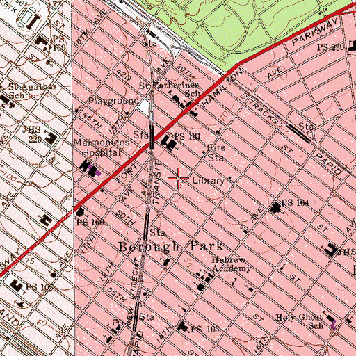 Topographic Map of Congregation Rachmistrivka, NY