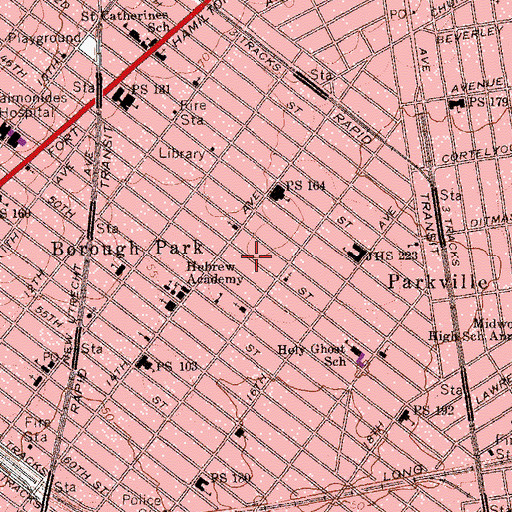 Topographic Map of Congregation Kehilath Yakov, NY
