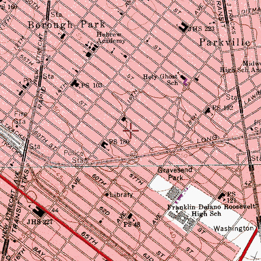 Topographic Map of Congregation Kav Chaim, NY