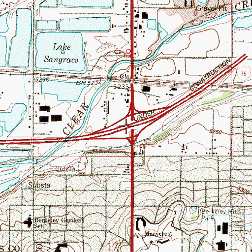 Topographic Map of Exit 3, CO