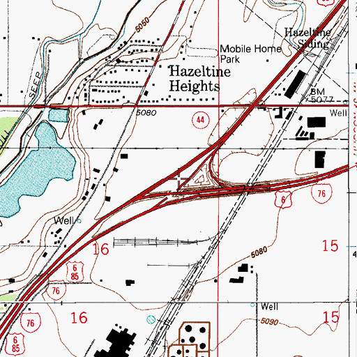Topographic Map of Exit 12, CO