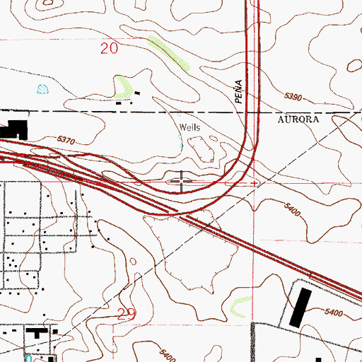 Topographic Map of Exit 285, CO