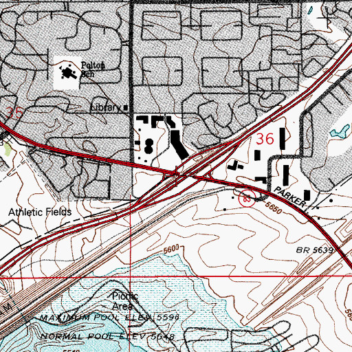 Topographic Map of Exit 4, CO