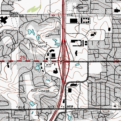 Topographic Map of Exit 5, CO