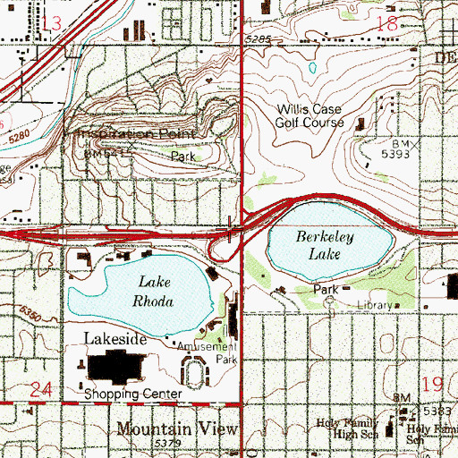 Topographic Map of Exit 271A, CO