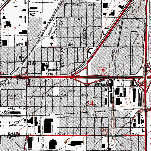 Topographic Map of Exit 276A, CO