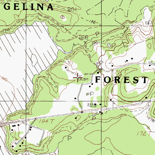 Topographic Map of Saint John Cemetery, TX