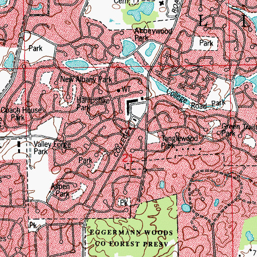 Topographic Map of Lisle - Woodridge Fire District Station 4, IL