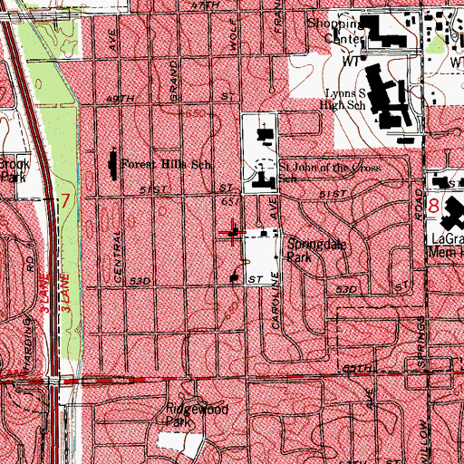Topographic Map of Christian Reformed Church, IL