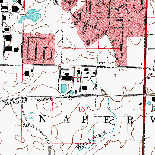 Topographic Map of Weston Ridge Industrial Park, IL