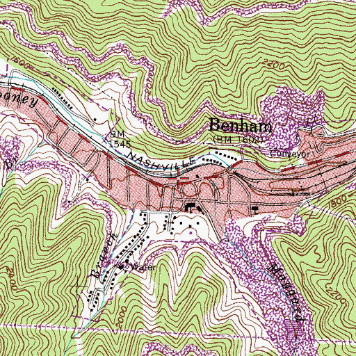 Topographic Map of Coal Miners Memorial Theater, KY