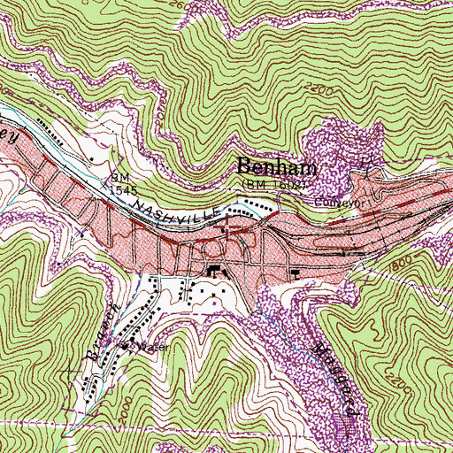 Topographic Map of Squire House (historical), KY