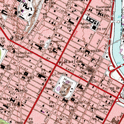 Topographic Map of Methodist Third Church of Christ (historical), NY