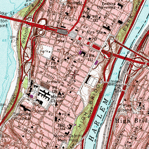 Topographic Map of Convent of the Church of the Incarnation, NY