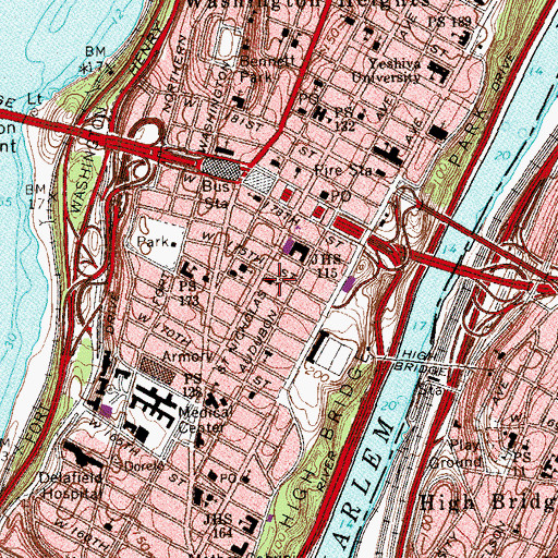 Topographic Map of Roman Catholic Church of the Incarnation, NY
