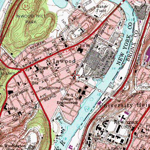 Topographic Map of Scott Square, NY