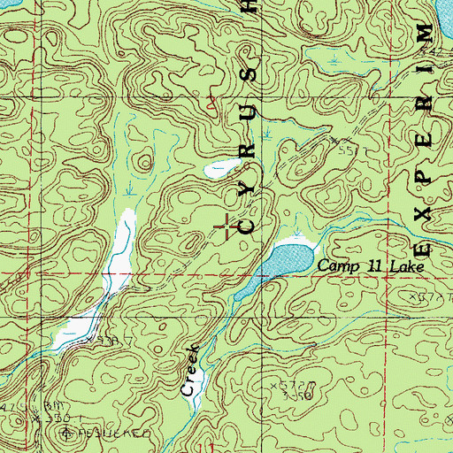Topographic Map of White Deer Lake Trail, MI