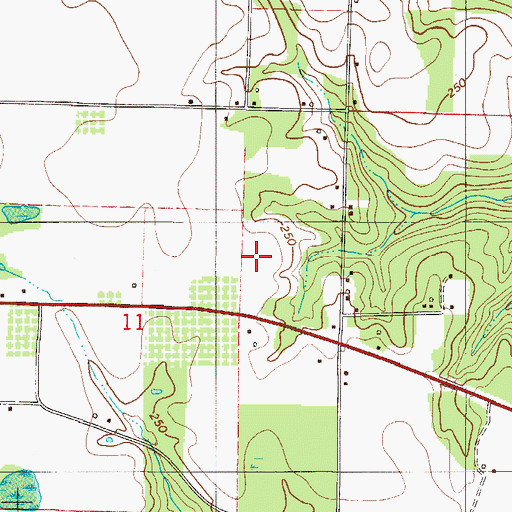Topographic Map of Northview High School, FL