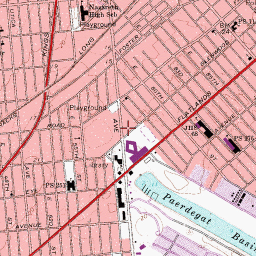 Topographic Map of Prospect Hospice, NY