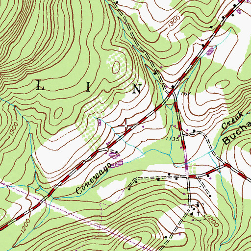 Topographic Map of Buchanan Valley Volunteer Fire Department Station 27, PA
