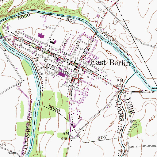 Topographic Map of Liberty Fire Company 1 Station 11, PA