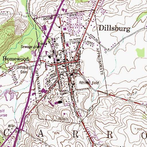 Topographic Map of Citizens Hose Company 1 Station 64, PA